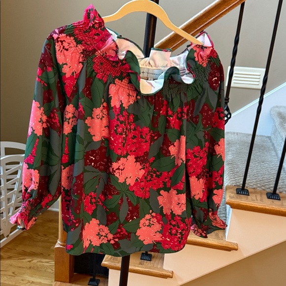 Tuckernuck Tops - Tuckernuck Pink and Green Floral Top
